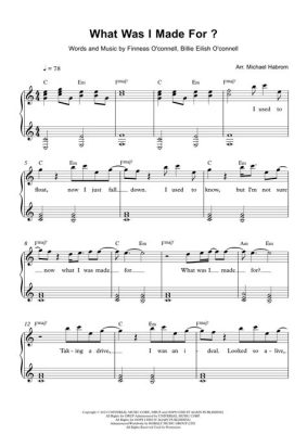 billie eilish what was i made for piano sheet music - Is there a secret message hidden in her lyrics?