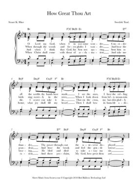 how great thou art sheet music pdf the power of faith in music